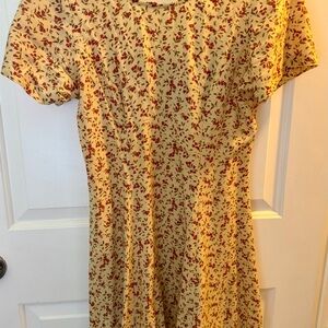 Jamie Brooke Floral Mini Dress Size 4 Cottagecore Rayon